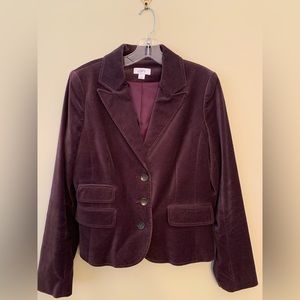 LOFT velvet blazer